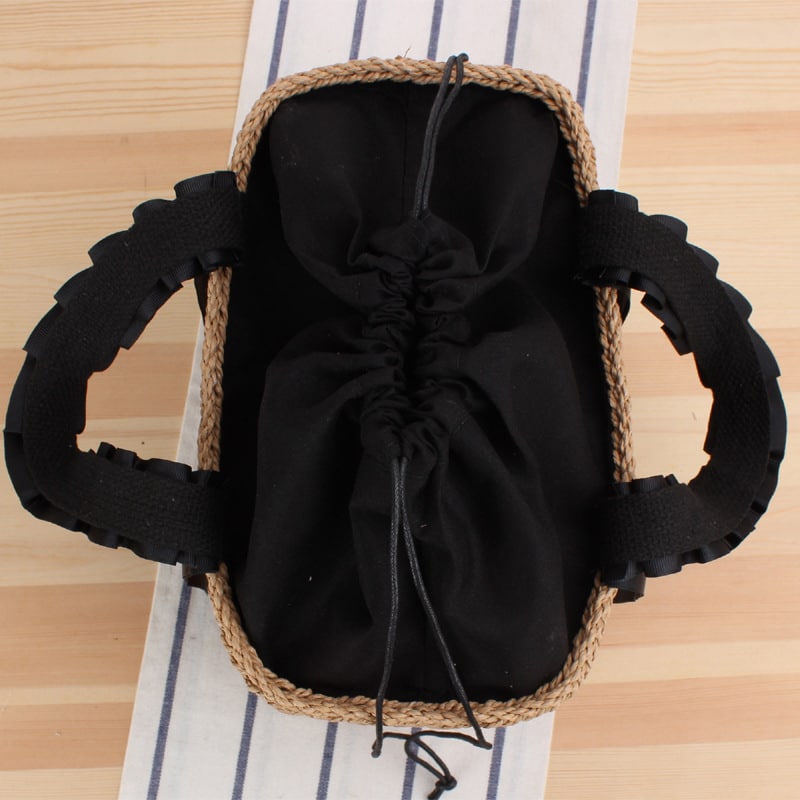 Sac à main d’été en paille tissée pour femmes