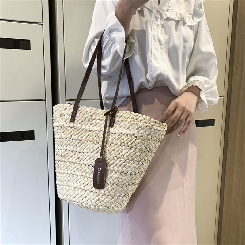 Sac à main bohème en paille pour femmes