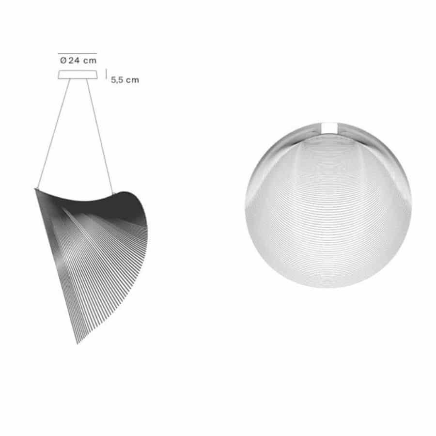 Suspension design et futuriste en bois