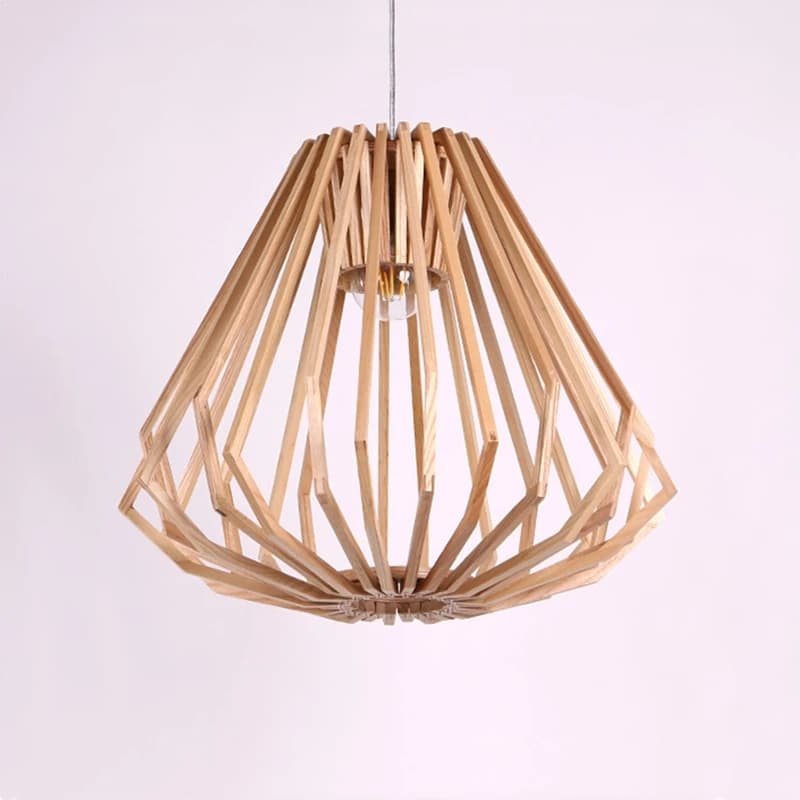 Abat Jour Osier LED au Design Nordique Moderne