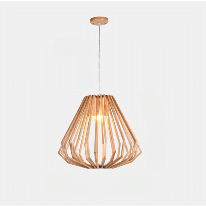 Abat Jour Osier LED au Design Nordique Moderne