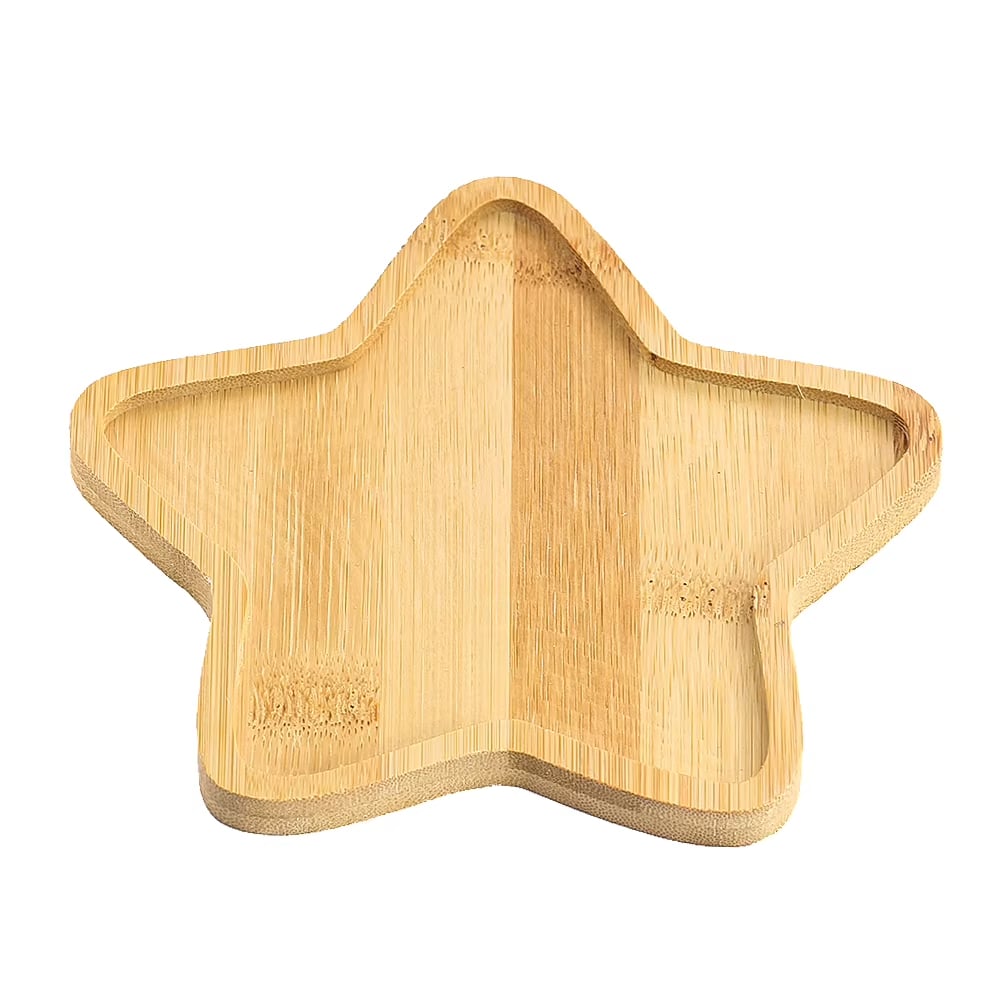 Assiette Bambou en Forme d’Étoile