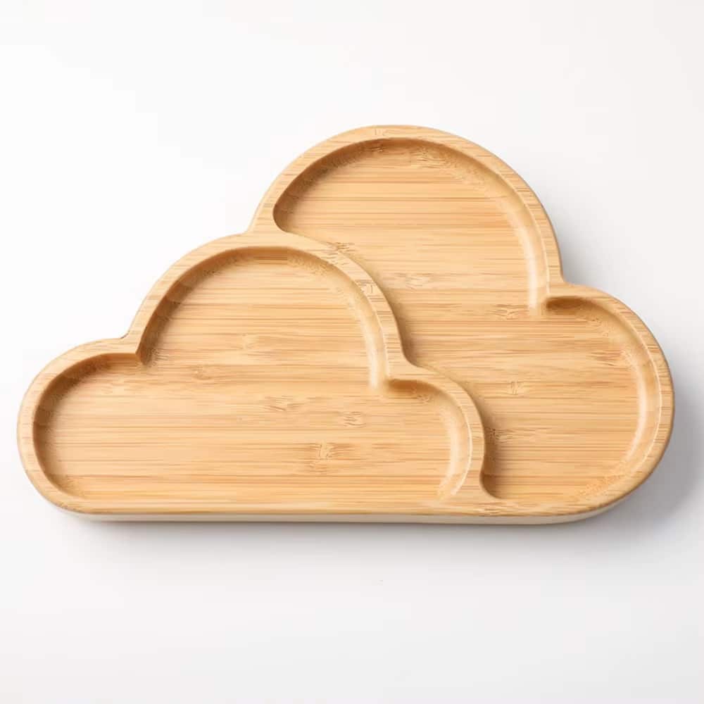 Assiette Bambou en Forme de Nuages