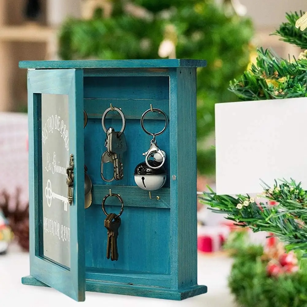 Boîte à Clés Rétro en Bois