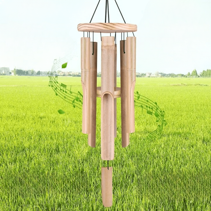 Carillon Bambou à Vent avec Six Tubes
