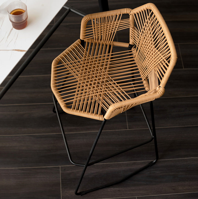 Chaise de bar en rotin synthétique