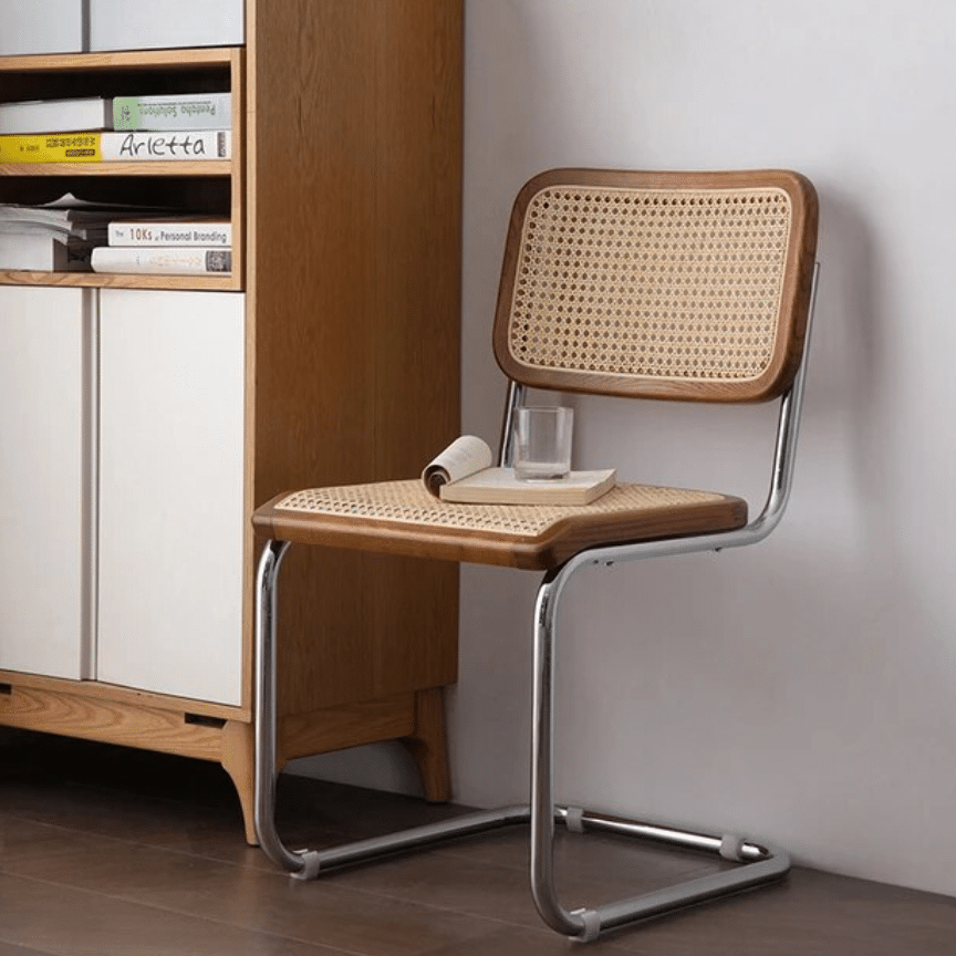Chaise en Rotin Ergonomique de Style Moderne