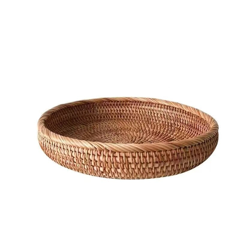 Corbeille de rangement en rotin fait à la main