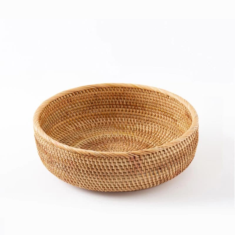 Corbeille ronde en rotin