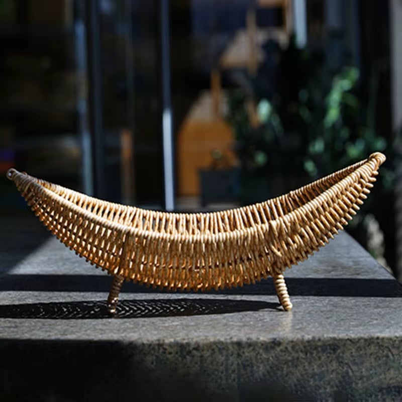 Corbeille Rotin Design Banane