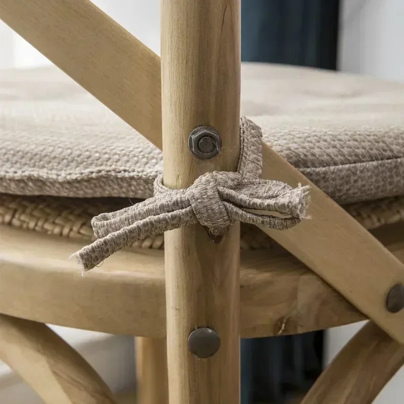 Coussin Chaise Rotin de Style Nordique
