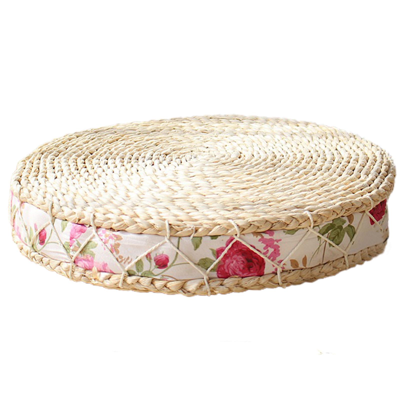 Coussin circulaire avec des roses