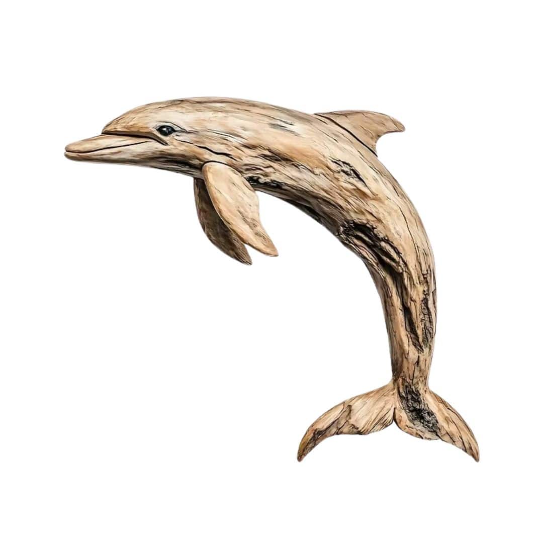 Décoration Murale Dauphin en Bois