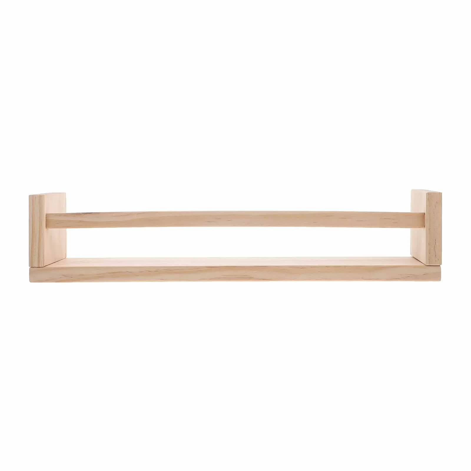 Étagère Bois Rectangulaire et Flottante à Visser