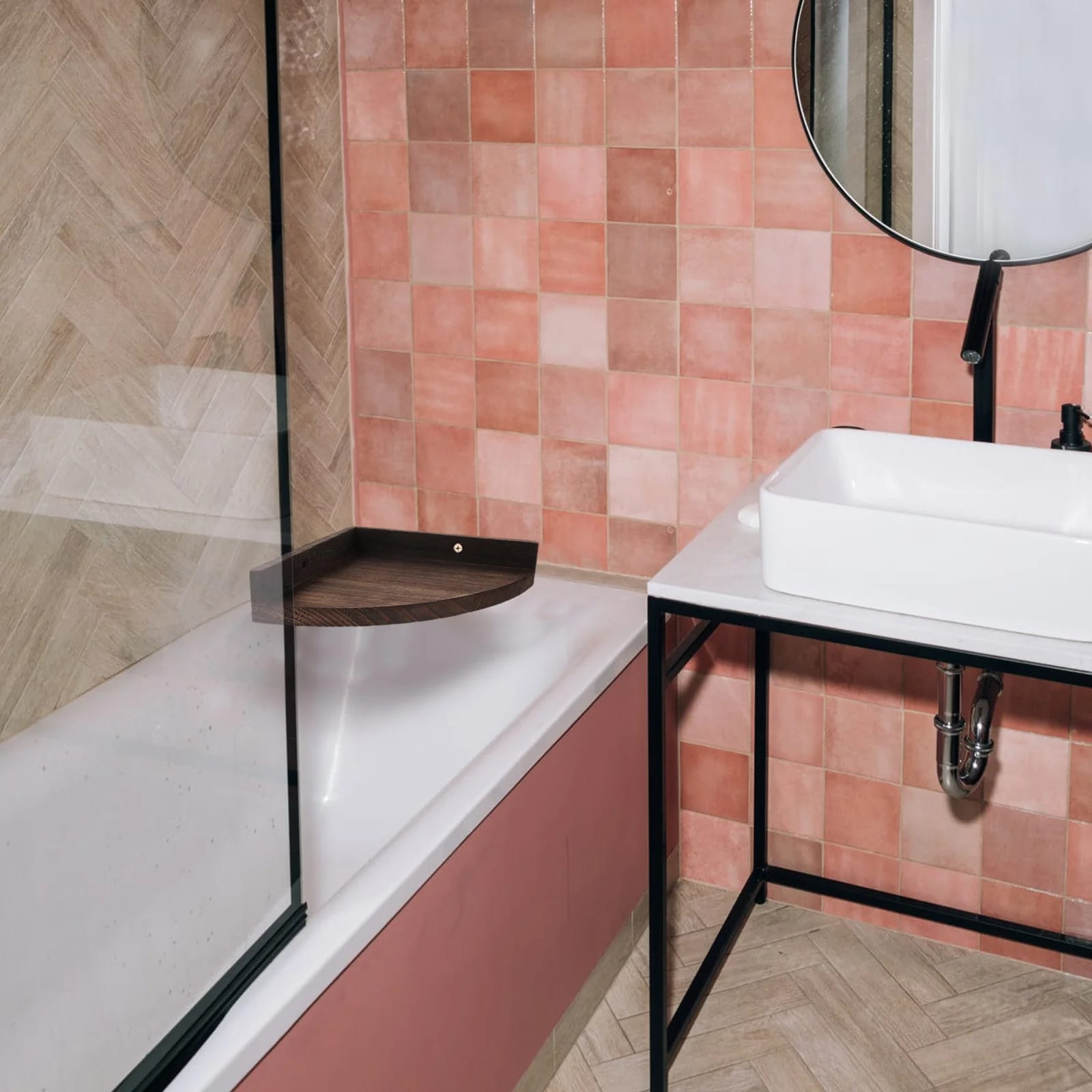 Étagère Murale Bois d’Angle de Style Rustique