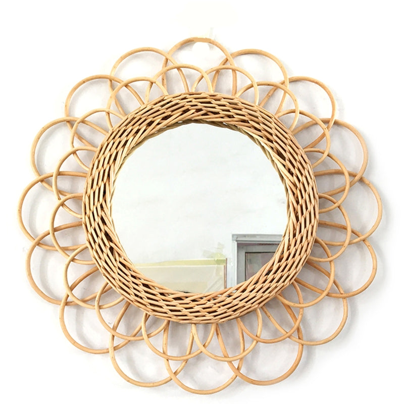 Grand miroir fleur