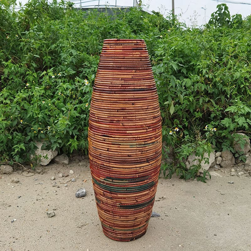 Grand Vase couleur naturelle foncée
