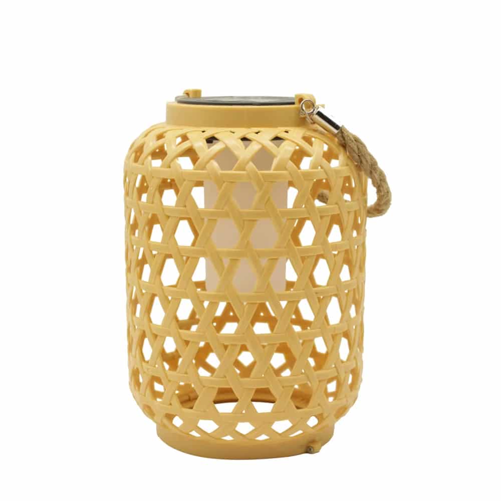 Lanterne Effet Rotin Solaire et Design