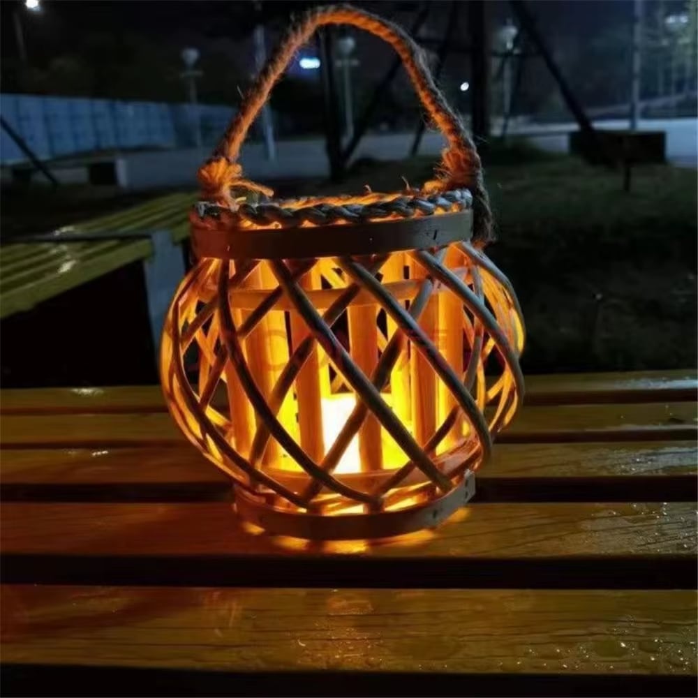 Lanterne Rotin Moderne