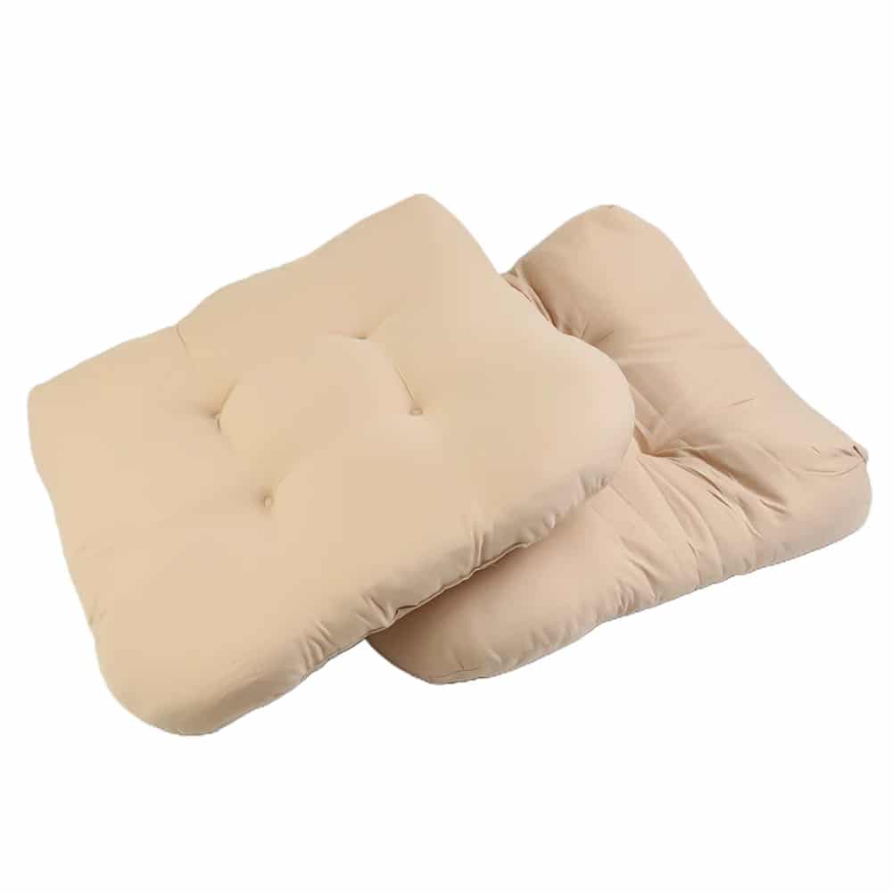 Lot de 2 Coussins Chaise Rotin Beiges