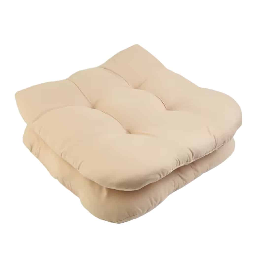 Lot de 2 Coussins Chaise Rotin Beiges