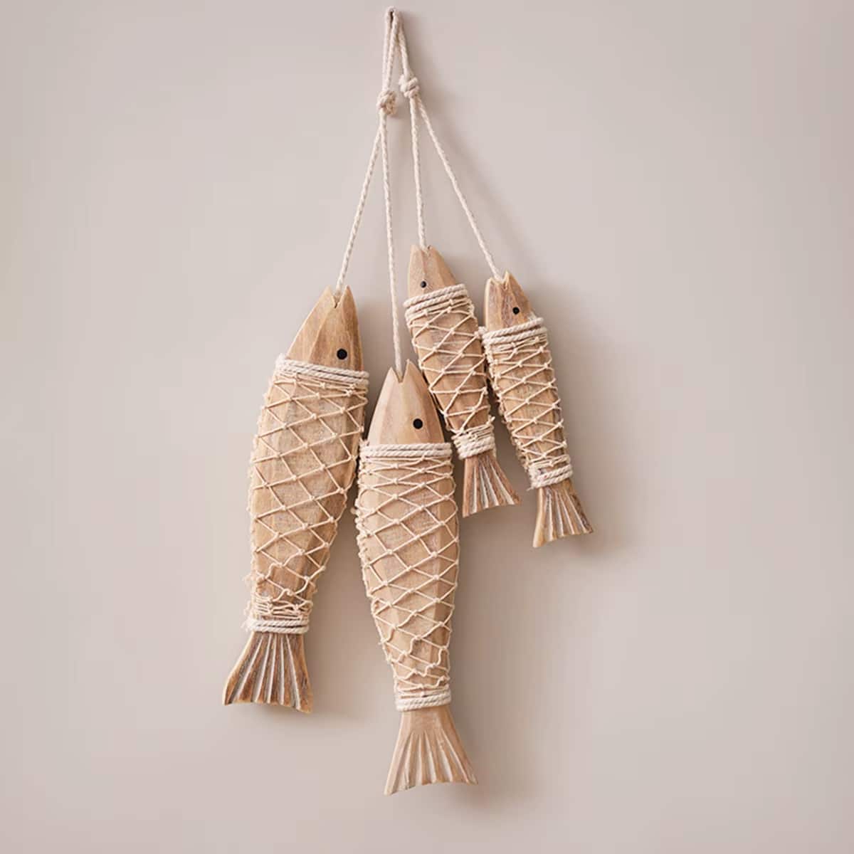 Lot de 2 Poissons Décoratifs en Bois