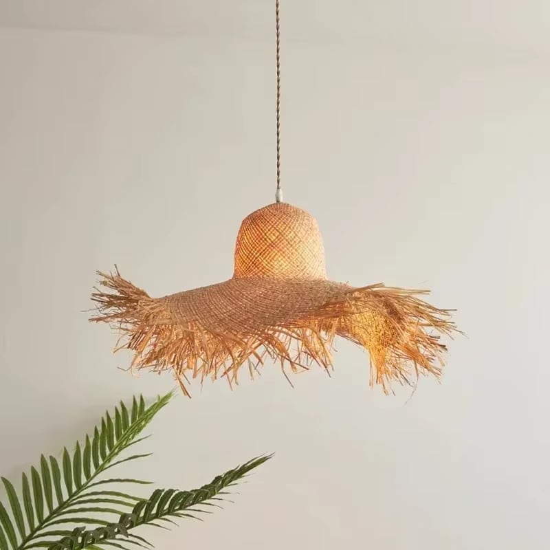 Lustre Paille Moderne au Design Nordique