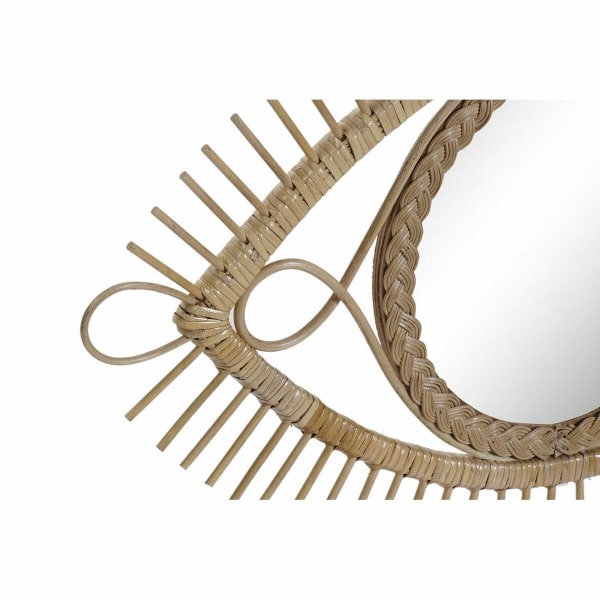 Miroir en rotin forme Œil