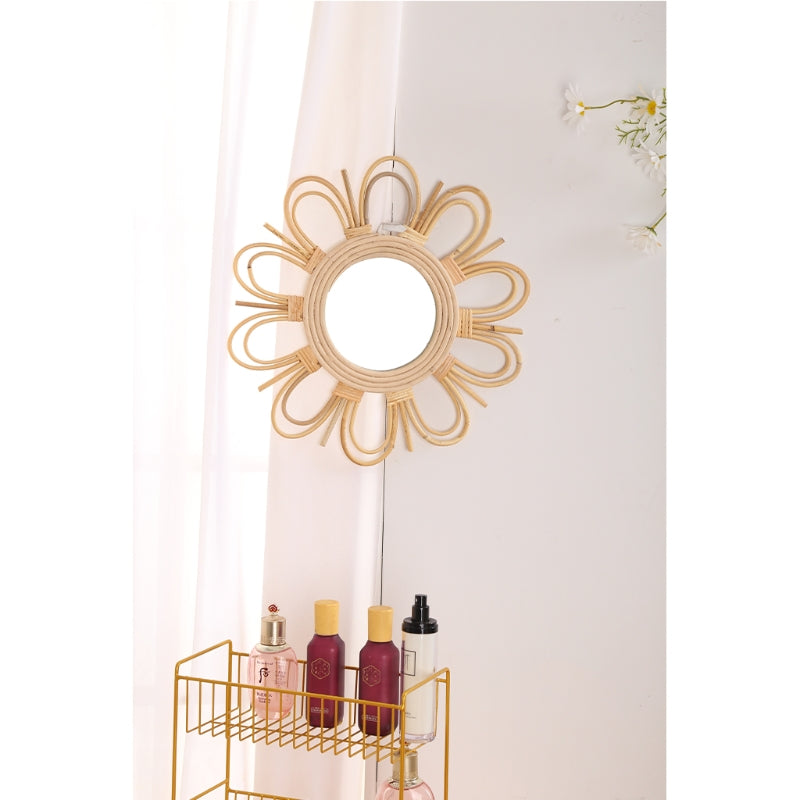 Miroir fleur double