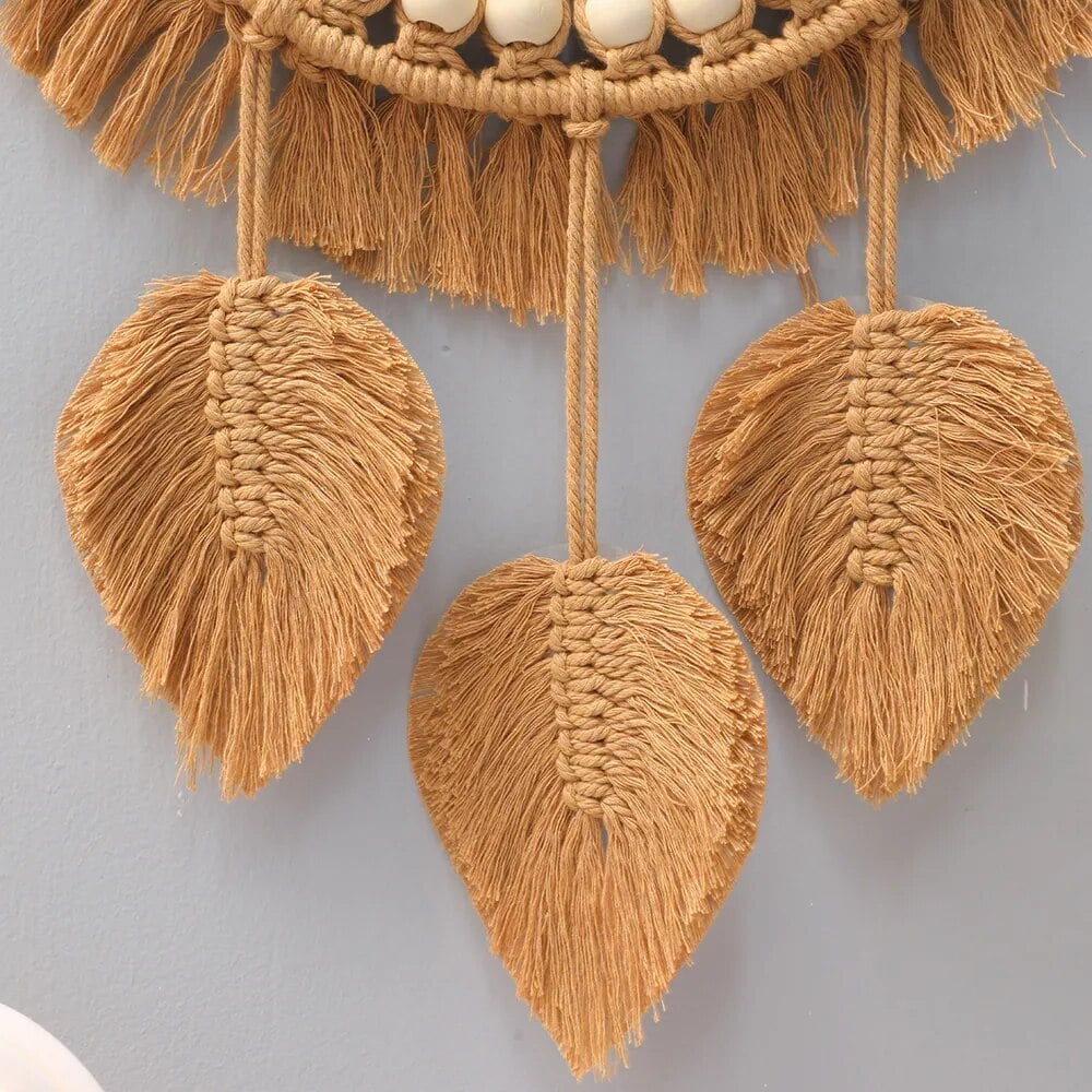 Miroir Rural en Macramé de Coton