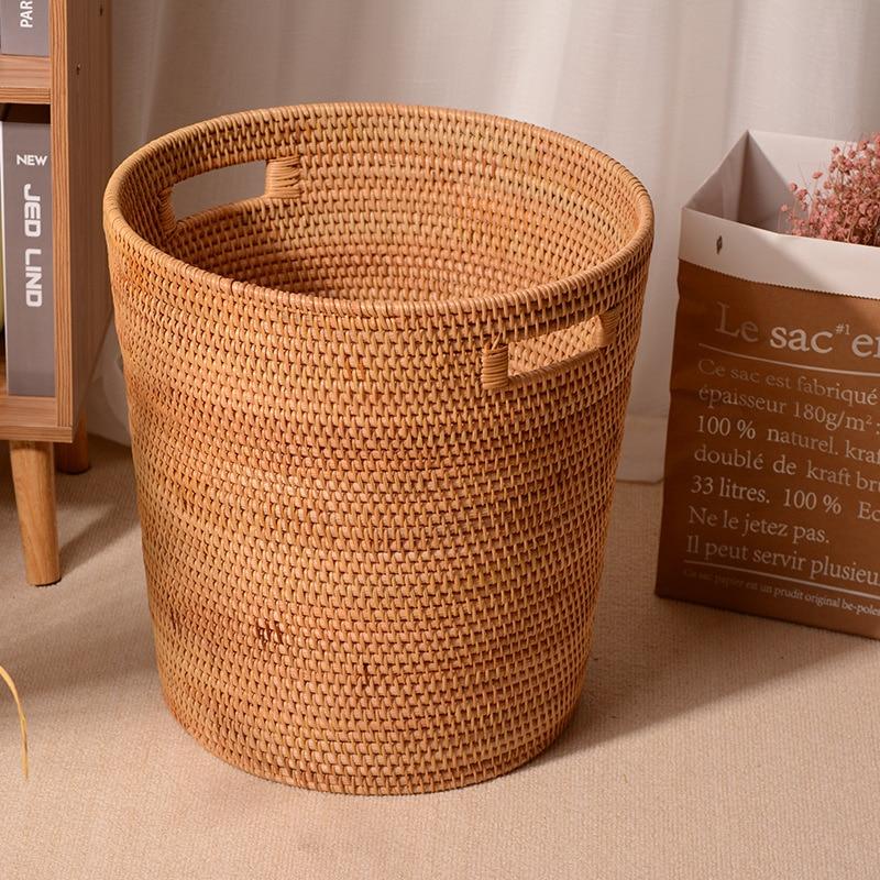 Panier à linge en rotin pour la maison
