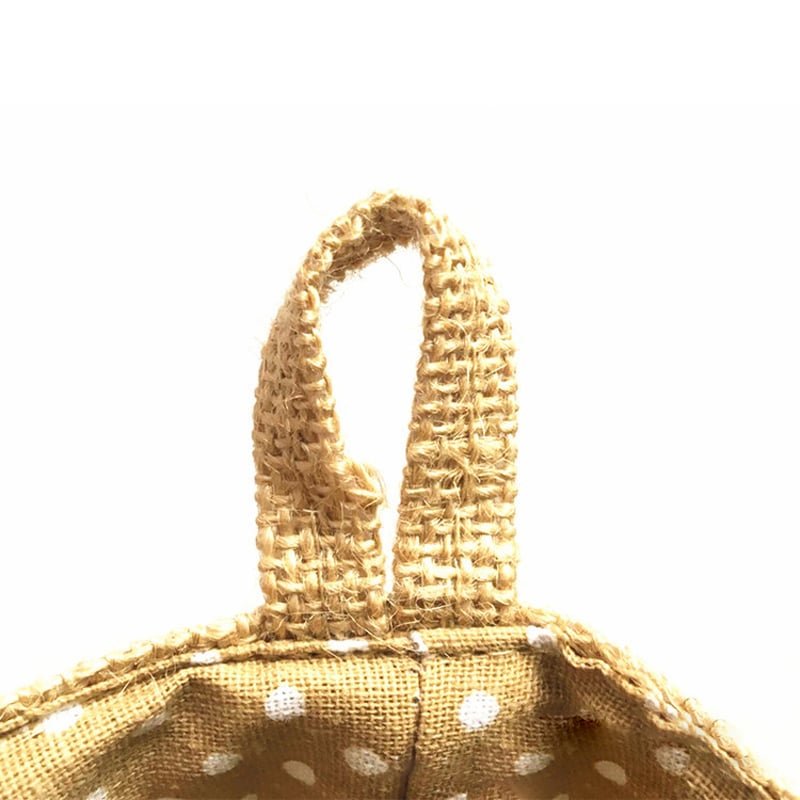 Panier de rangement de poche suspendu en coton et en lin