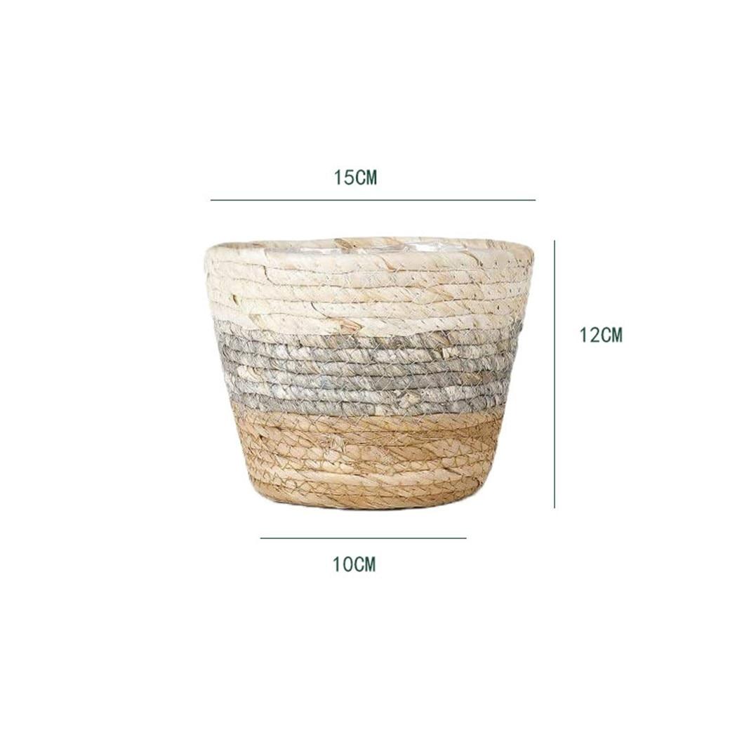 Panier de rangement en rotin tissé