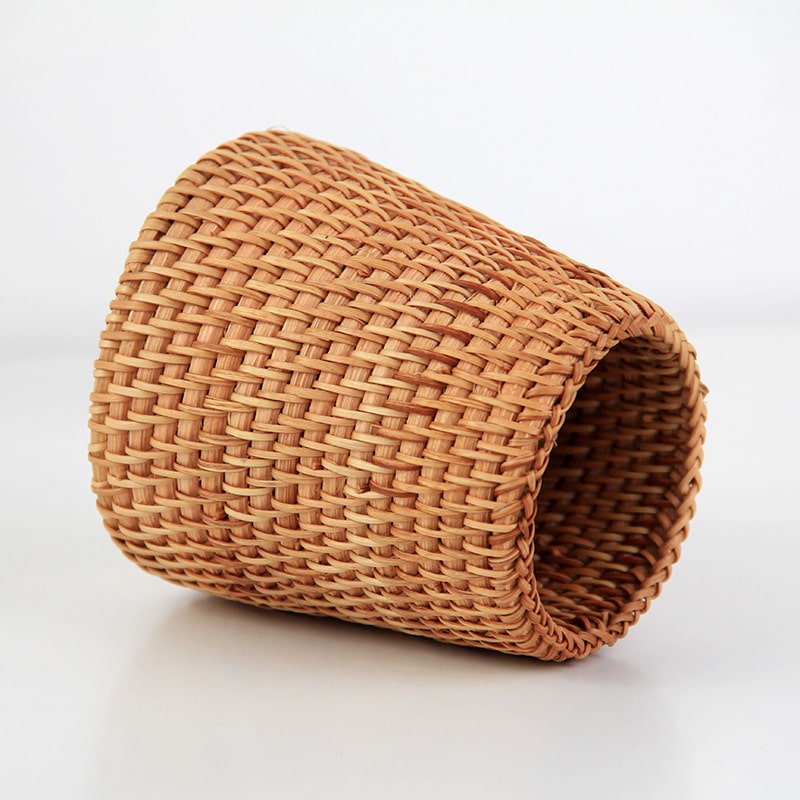 Panier de rangement ménager en rotin