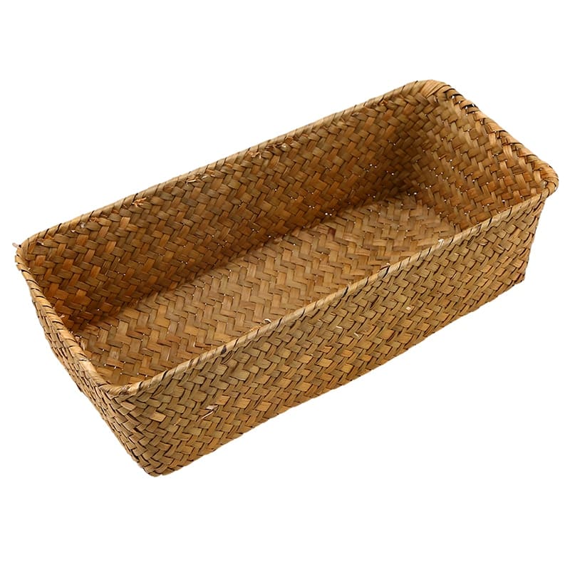 Panier de rangement pratique en rotin tissé