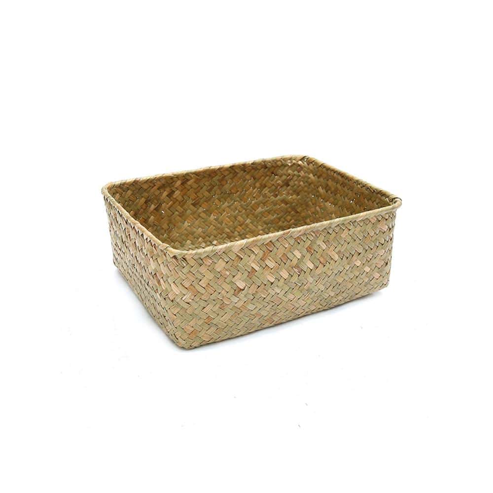 Panier de Rangement rectangulaire en rotin