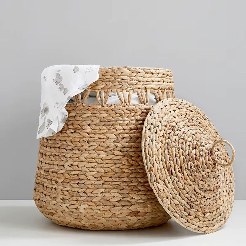Panier à Linge Rotin Nordique