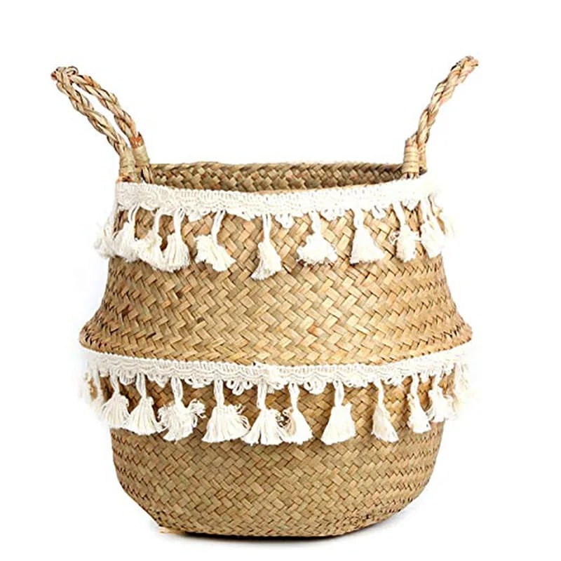 Panier Osier Naturel Tissé à la Main