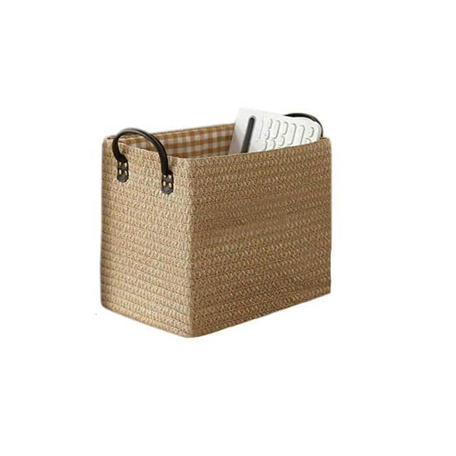 Panier rangement en forme de boîte avec des poignées