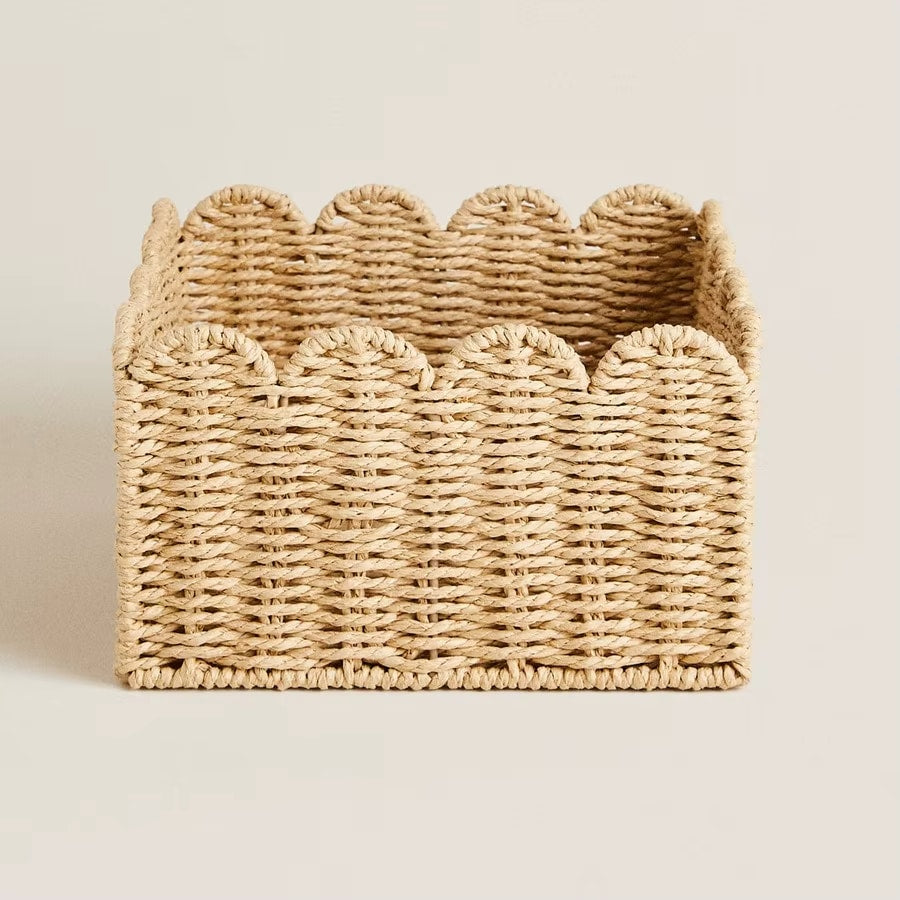 Panier Rangement Rotin Tissé et Original