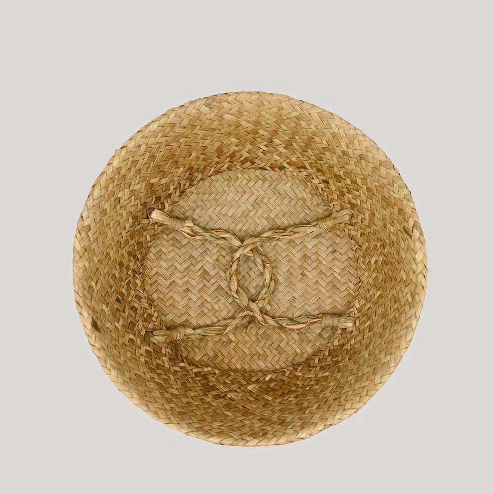 Panier en Rotin à Pampilles Colorées