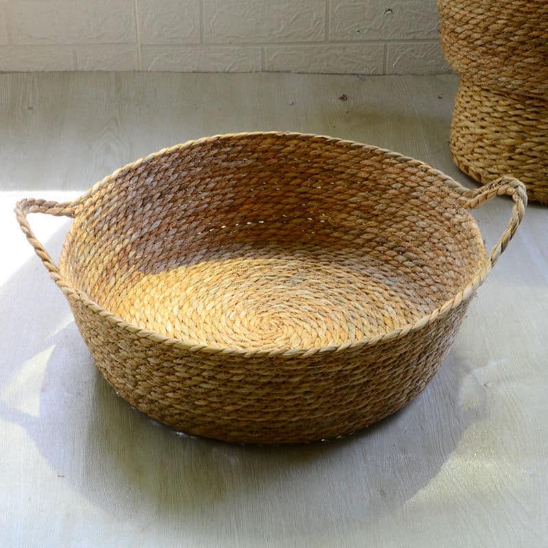 Paniers de rangement en rotin tissés à la main