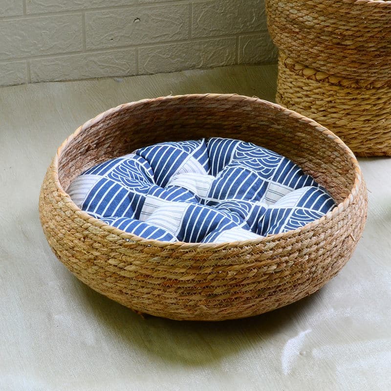 Paniers de rangement en rotin tissés à la main