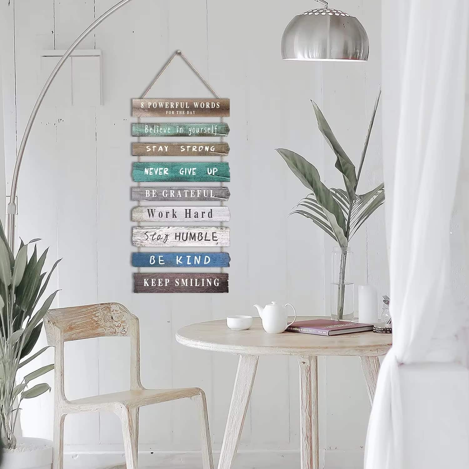 Panneau Mural Décoratif et Inspirant en Bois