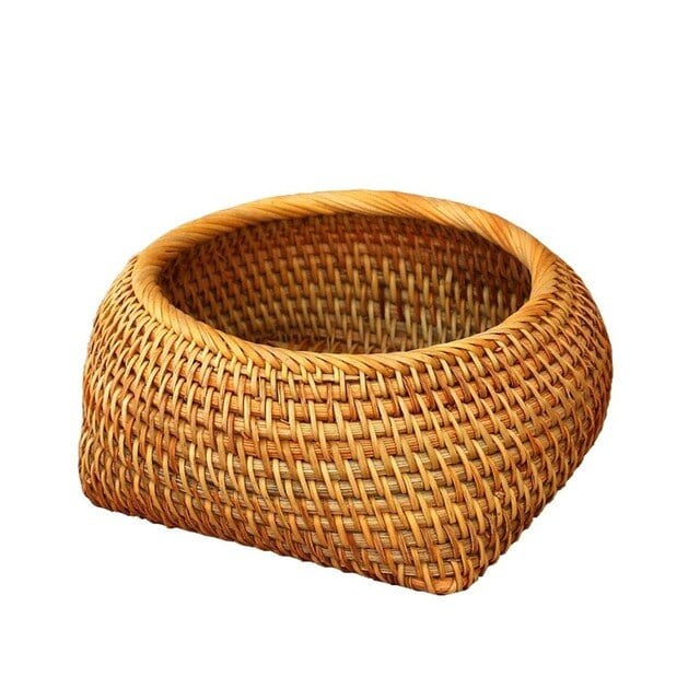 Petite boîte de rangement en rotin