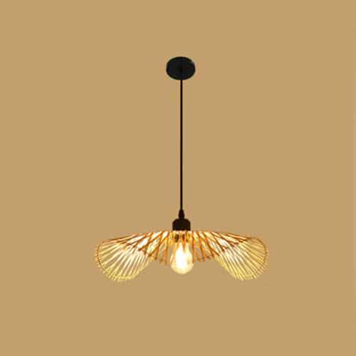 Plafonnier de style balinais en rotin