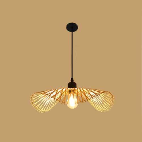 Plafonnier de style balinais en rotin