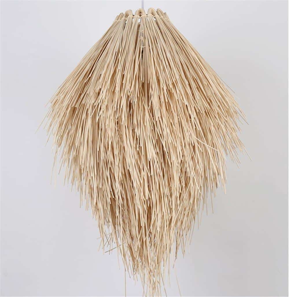 Plafonnier LED en rotin de style pastoral japonais