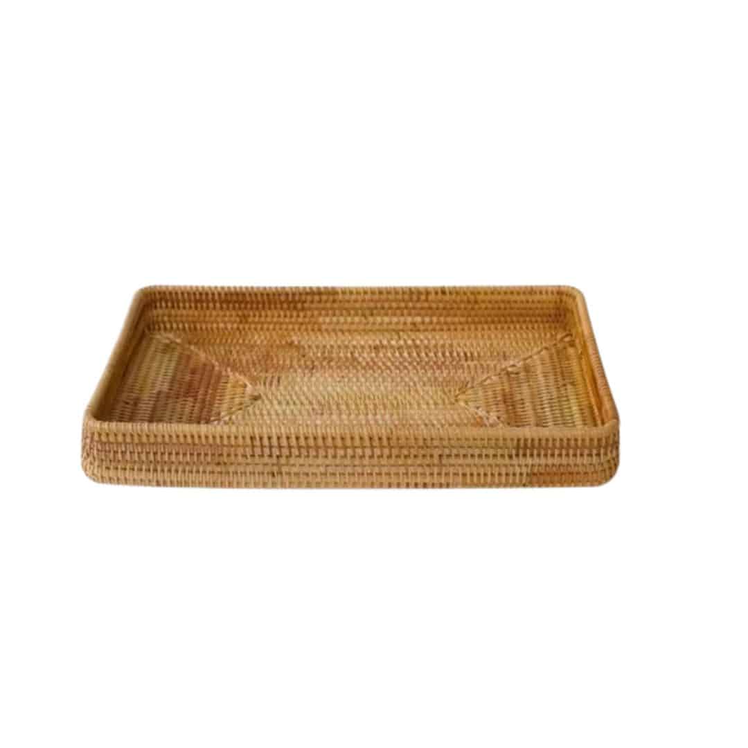 Plateau Effet Rotin Artisanal