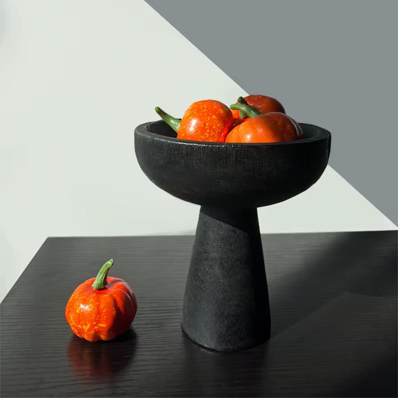 Plateau à Fruits sur Pied en Bois